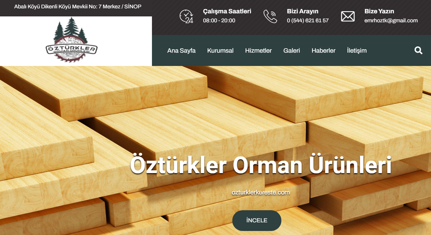 Web Sitemiz Açılmıştır.